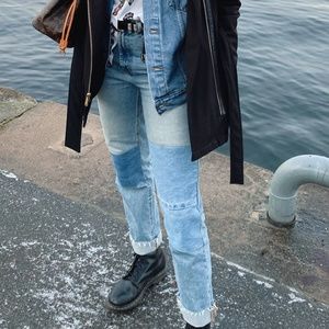 Urban outfitters patchwork jeans